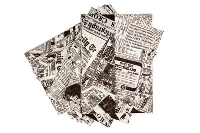 Newsprint Greaseproof Paper - 250 x 350mm-0